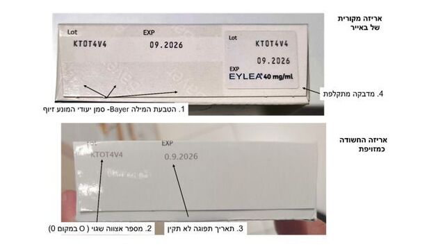 В аптеки Израиля поступили поддельные препараты Eylea - «Новости»