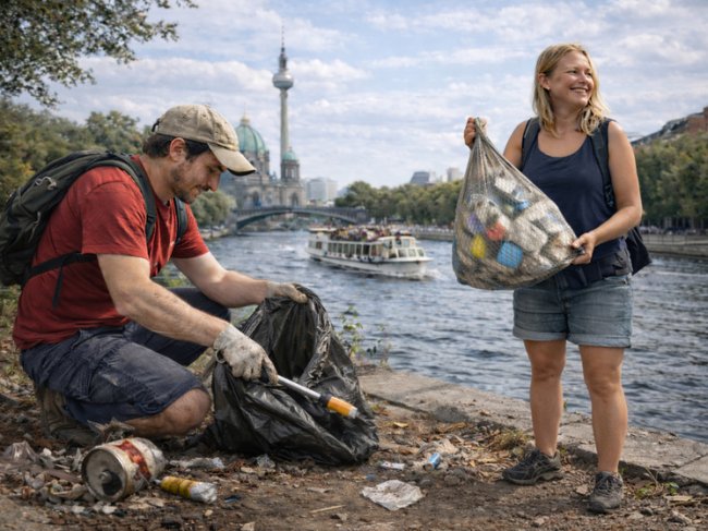 Германия — За окурок — штраф, за уборку — подарок - «Новости»